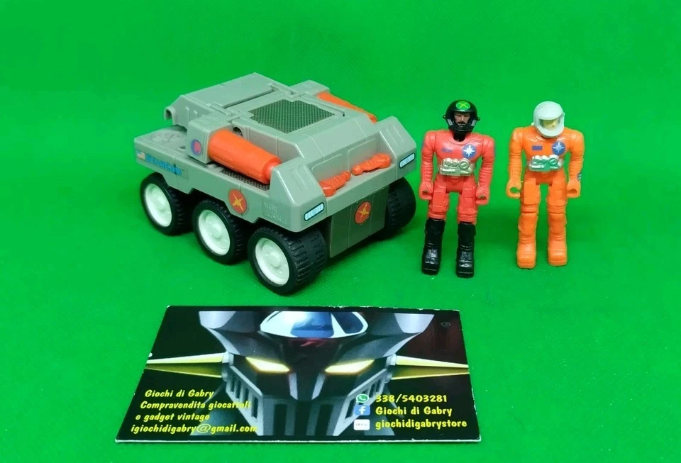 Vintage Serie STARCOM, Veicolo M-6 RAIL GUNNER 1986 COLECO + 2 Piloti - Immagine 4 di 4