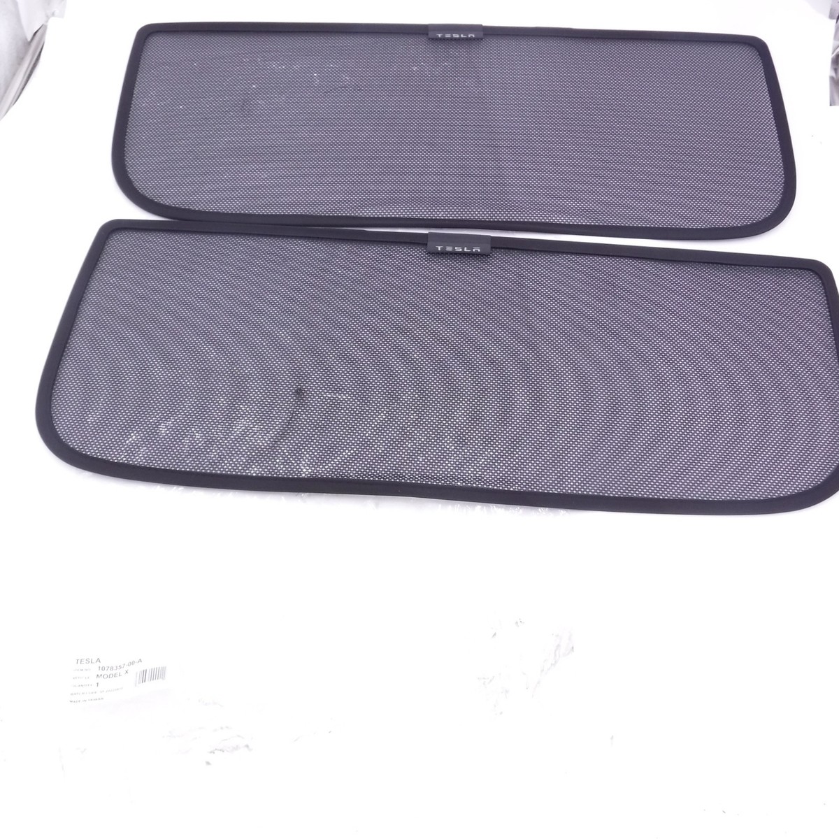 Genuine OEM Tesla Falcon Wing Door Sunshades 1078357-00-A for