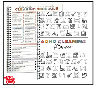 #ad Household Cleaning Planner Daily Weekly Monthly House Cleaning Schedule Notebook $11.16