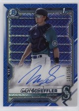 2021 Bowman Chrome Prospect HTA Choice Refractor 136/150 Matt Scheffler Auto v9t
