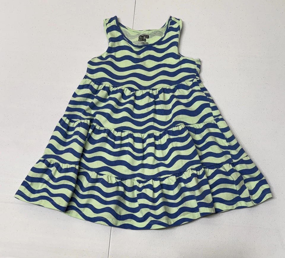 Vestido Spotted Zebra Criança Menina Multicolorido Sem Mangas Fit & Flare 4T Lote De 2 - Imagem 4 de 4
