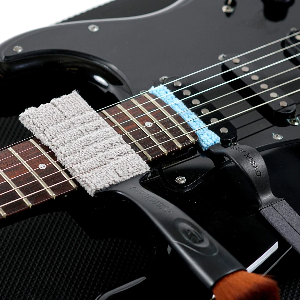 Kit de cuidado de guitarra pulido de trastes limpieza detallador cuerdas juego de paños de microfibra Foto 2 de 4