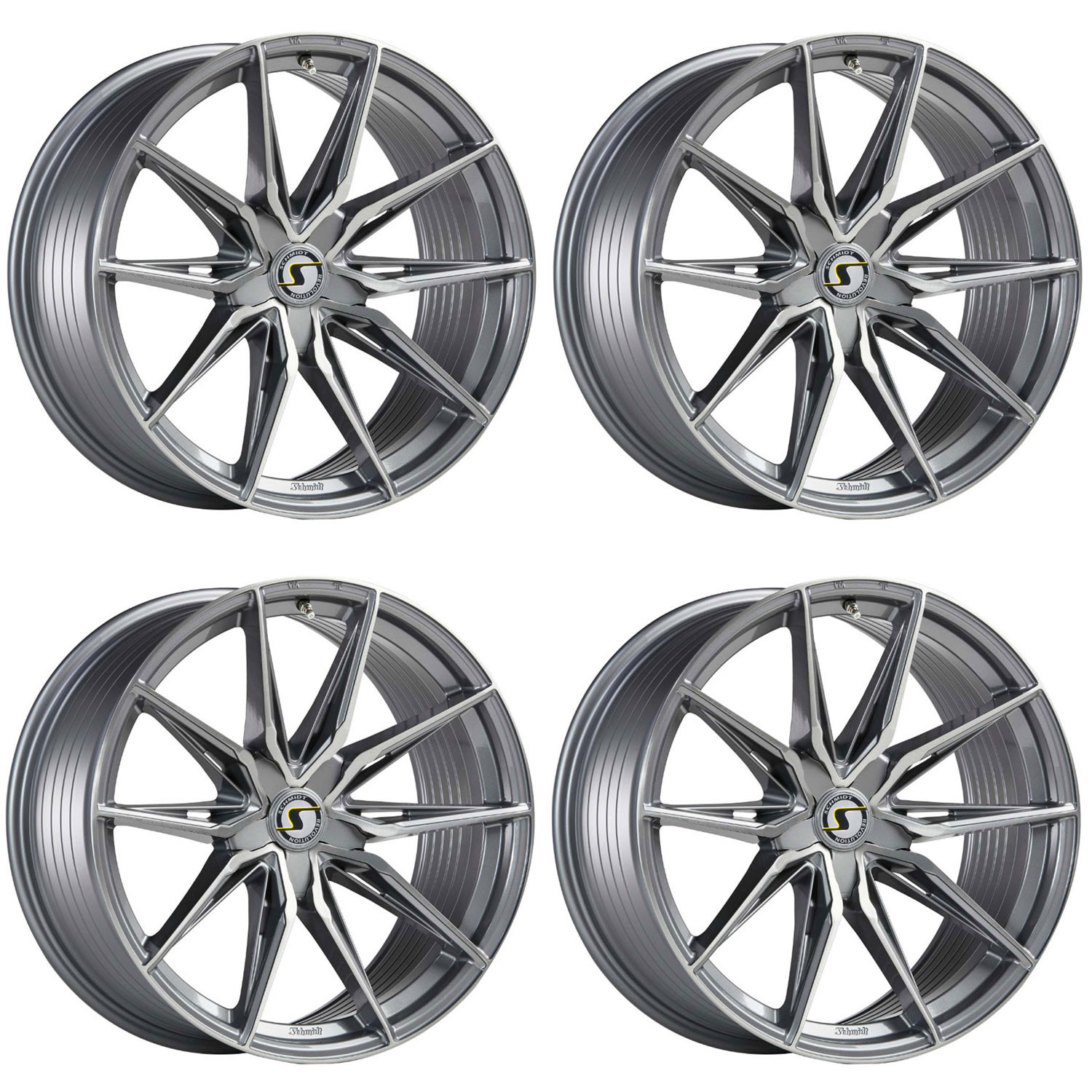 4 Schmidt wheels TwentyOne 8.5Jx20 ET47 5x108 TITA for Ford Focus Typ DEH