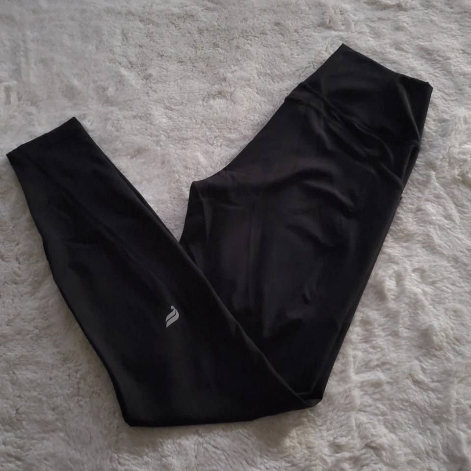 Leggings Fabletics Oasis Negro PureLuxe Cintura Alta 7/8 Con Bolsillos Suaves Talla L Foto 3 de 4