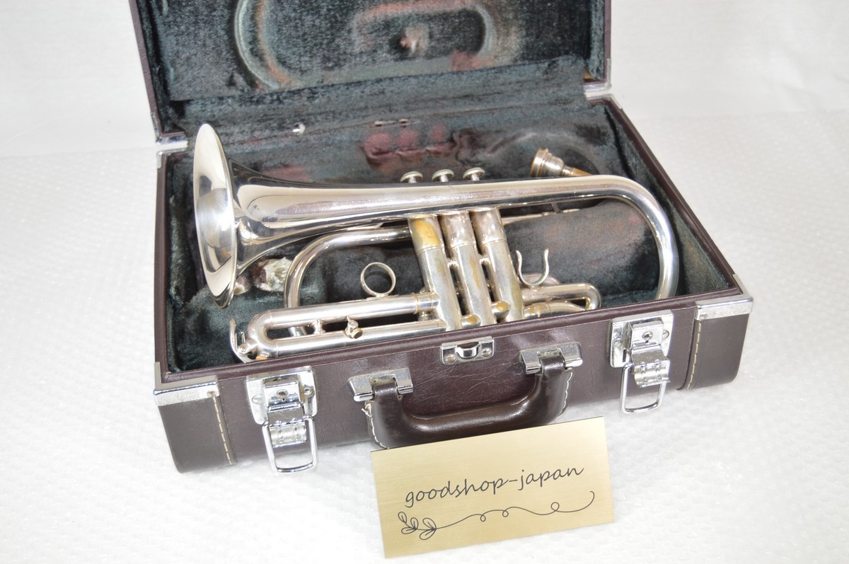 YAMAHA YCR-335S Cornet Trumpet Silver W/Hard Case Mouthpiece