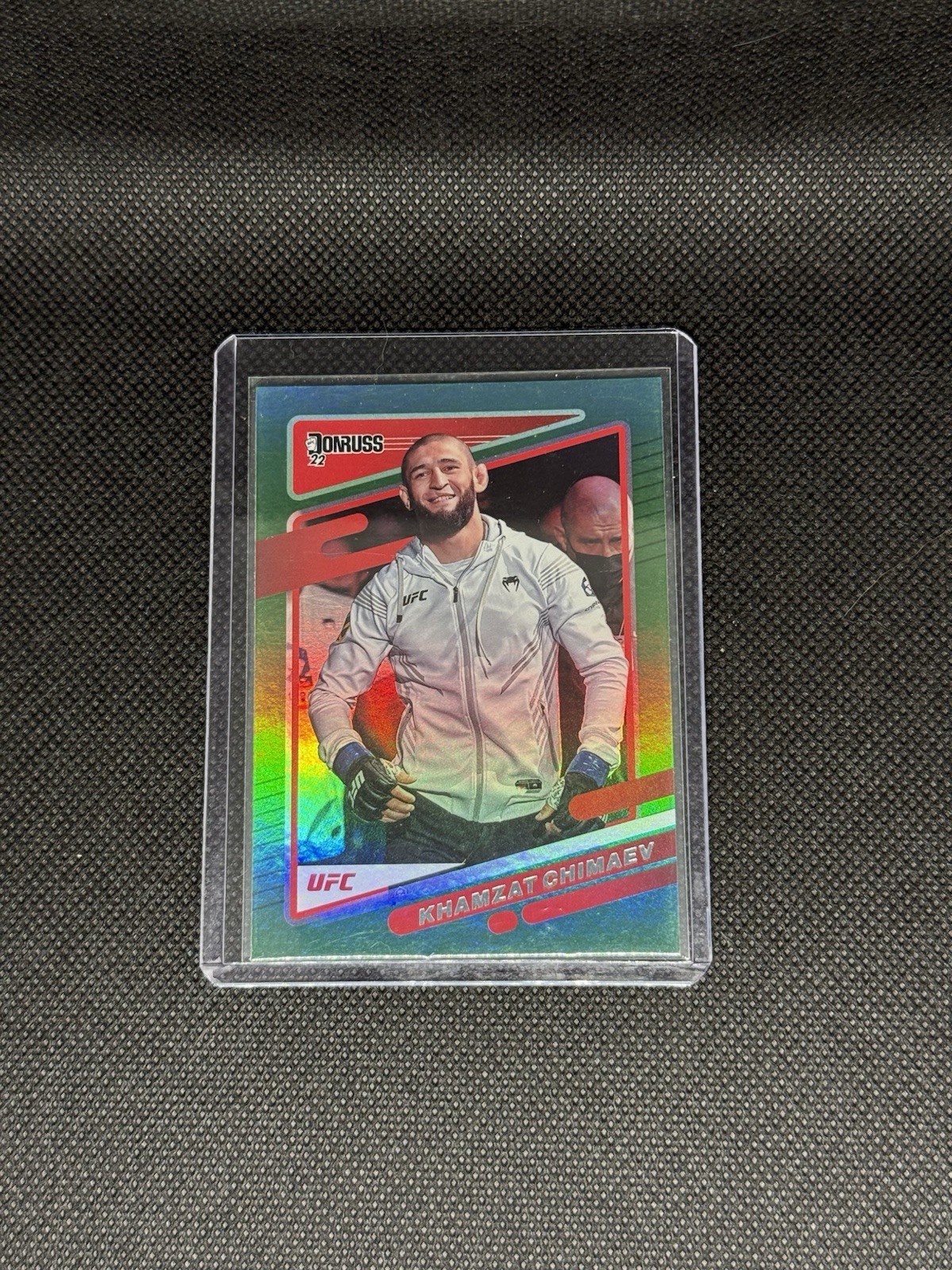 2022 Donruss UFC - Khamzat Chimaev #14 Green Flood