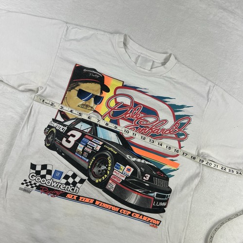 Vintage 90s Dale Earnhardt 6 Time Champion Nascar T-Shirt Single Stitch Medium - Picture 11 of 12