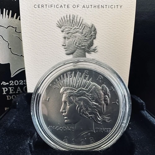 2023-P Peace Dollar – Uncirculated – 99.9% Fine Silver – OGP – COA – Low Mintage