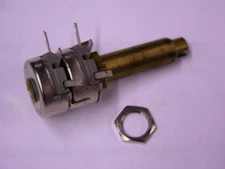 10 Vintage 100 Ohm .5W Long Bushing Dual Ganged Pots Audio Taper