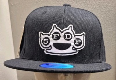 Five Finger Death Punch Hat Black Flat Bill Snapback Hat Baseball Cap 5FDP HAT
