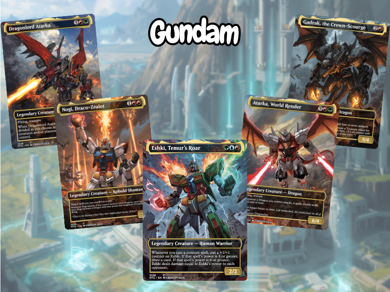 MTG Gundam Commander Deck | 100-Card+Tokens Premium Proxy EDH Mecha Set | eBay MTG Gundam Commander Deck | 100-Card+Tokens Premium Proxy EDH Mecha Set | eBay