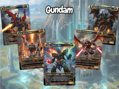 MTG Gundam Commander Deck | 100-Card+Tokens Premium Proxy EDH Mecha Set