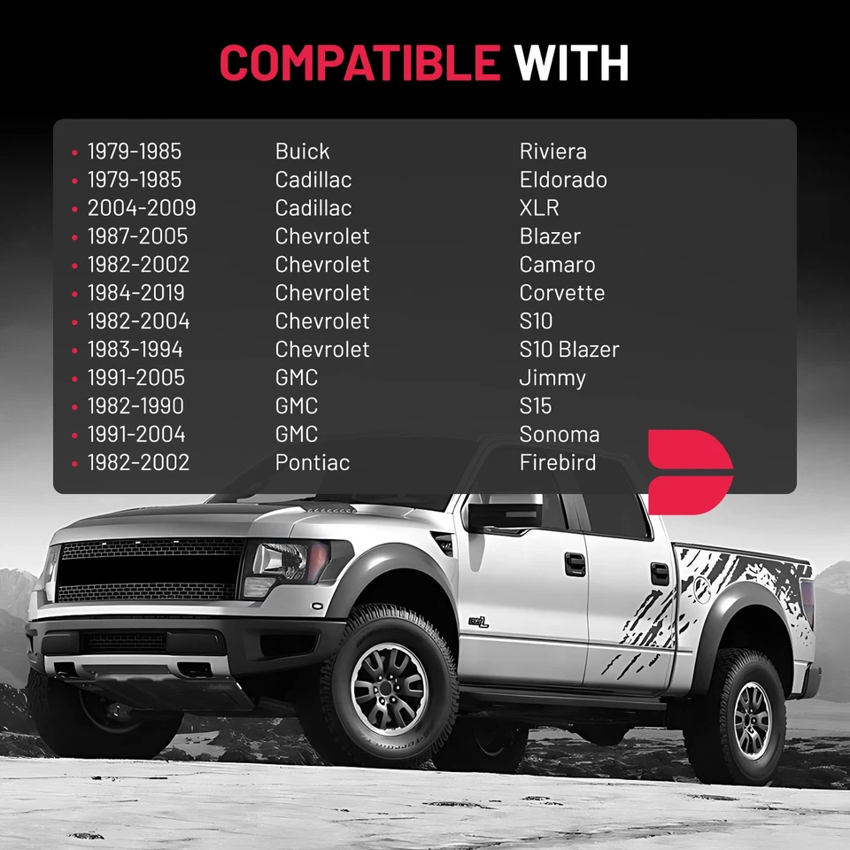 2x 25.4 mm 5x120.65 mm Wheel Spacers 12x1.5 For GMC S15 1982-1990 - Image 3 of 4