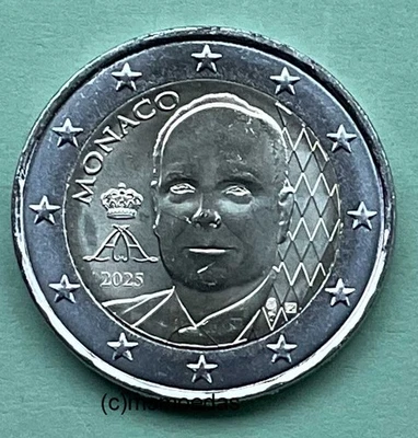 Monaco 2 Euro Kursmünze Fürst Rainier III. o. Albert II. Motivwechsel coin Wahl - Bild 1 von 4