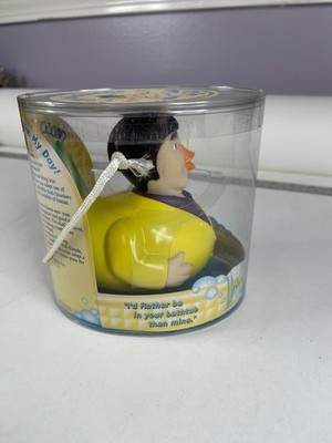 CelebriDucks Moe  Why I Oughta  Rubber Duck   Three Stooges Collectible 2000