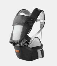 Baby Carrier Besrey BR-DE001 Ages 4-36 Mo. Black With Hip Seat 6 In 1 New