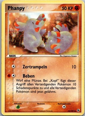 Phanpy 62/109 | EX Rubin & Saphir | Deutsch | Pokémon TCG