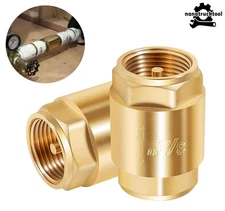2Pcs 20403LF 3/4" NPT One Way Brass In-Line Check Valve Female Iron Pipe Thread