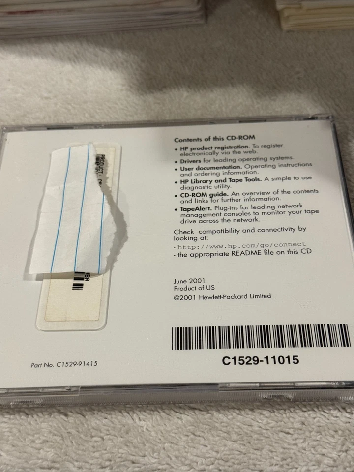 HP Surestore DAT Tape Drive Software - Software, Diagnostics, Drives and Documen - Image 2 of 2