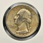 1945-P 90% Silver Washington Quarter US Mint Philadelphia