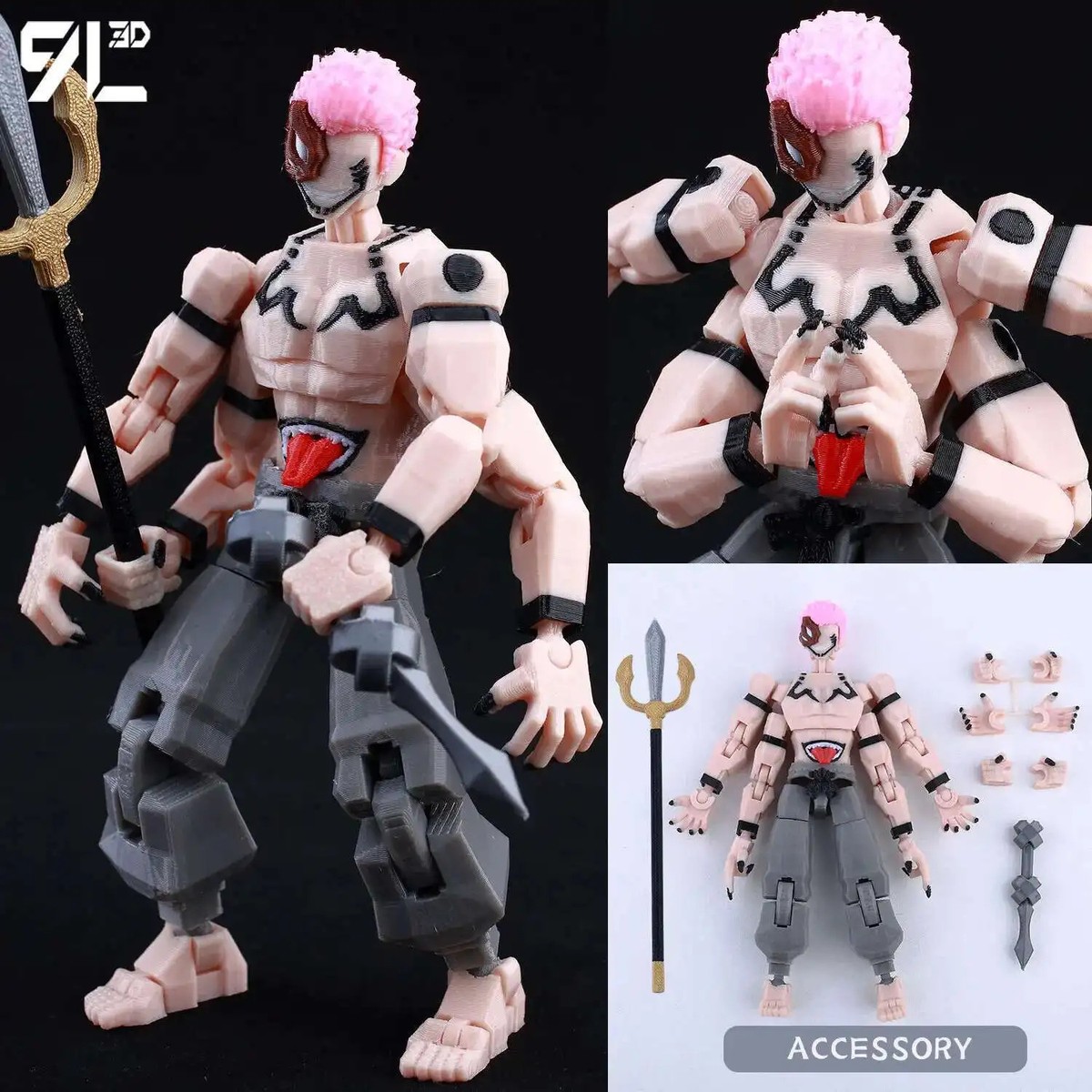 9L3D Dummy13 JJK Okkotsu & Rika 3D Action Figure Set | eBay