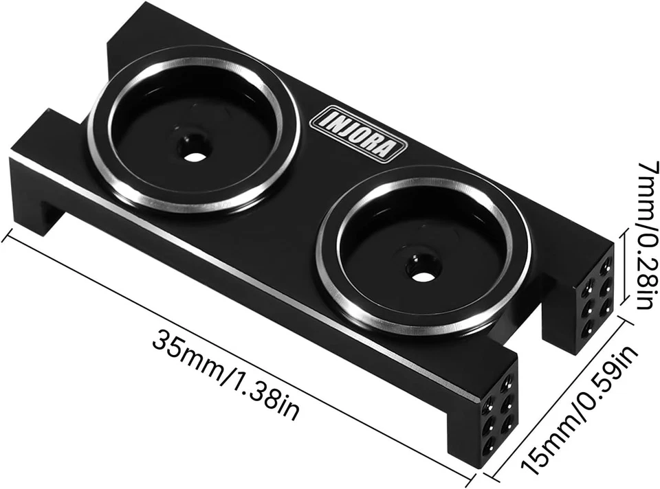 INJORA Magnetic Body Mount Invisible Post for 1/24 RC Crawler SCX24 LCG... - Image 3 of 4