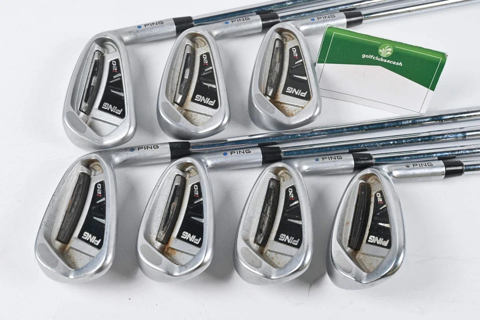 Ping i20 Irons / 5-PW+SW / Blue Dot / Stiff Flex Steel Shafts - Image 2 of 4