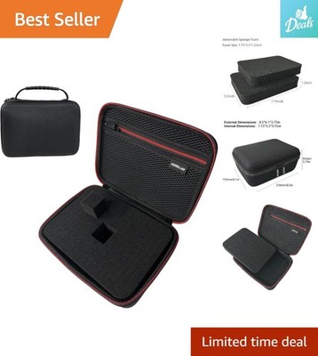 8.5 x 6.5 Inch Shockproof EVA Hard Case with Customizable Foam - Carbon Black