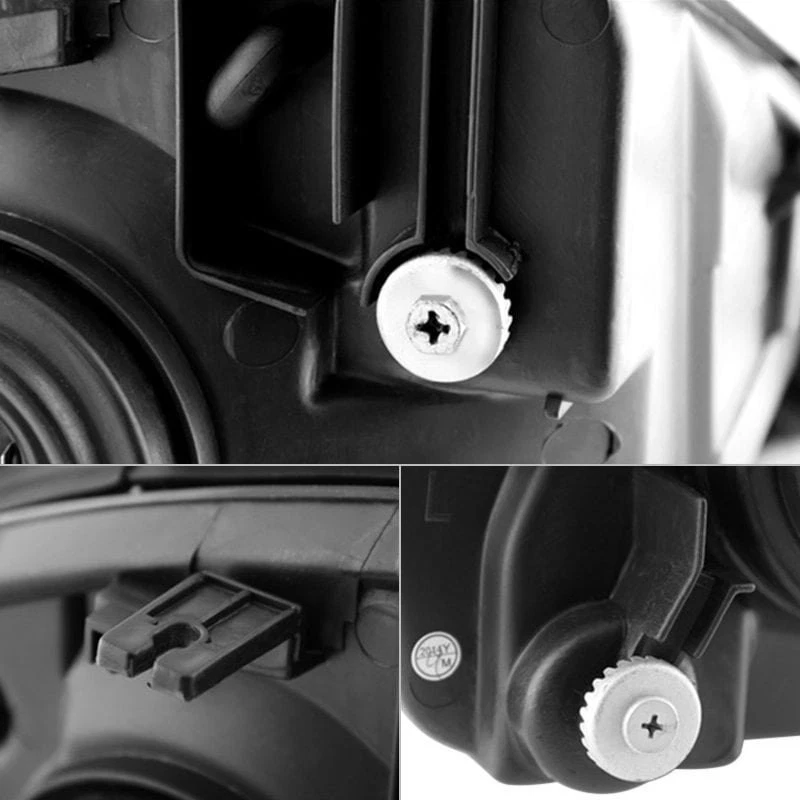 For Mitsubishi Eclipse 00-05 Driver & Passenger Side Black Euro Headlights Foto 4 de 4