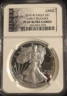 2010 W American Silver Eagle Proof NGC PR69 ULTRA CAMEO Early Release Label