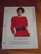 CROCHET PATTERN IN SHAPE FASHION COLLECTION CREATIVE NEEDLES *GREAT