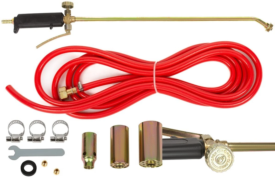 Abflammgerät Gasbrenner Unkrautvernichter Dachdeckerbrenner Schlauch 5m - Bild 2 von 4