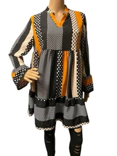 SHEIN Halloween Polka Dotted Designs Oversized Tunic Top OR Dress; size 2XL