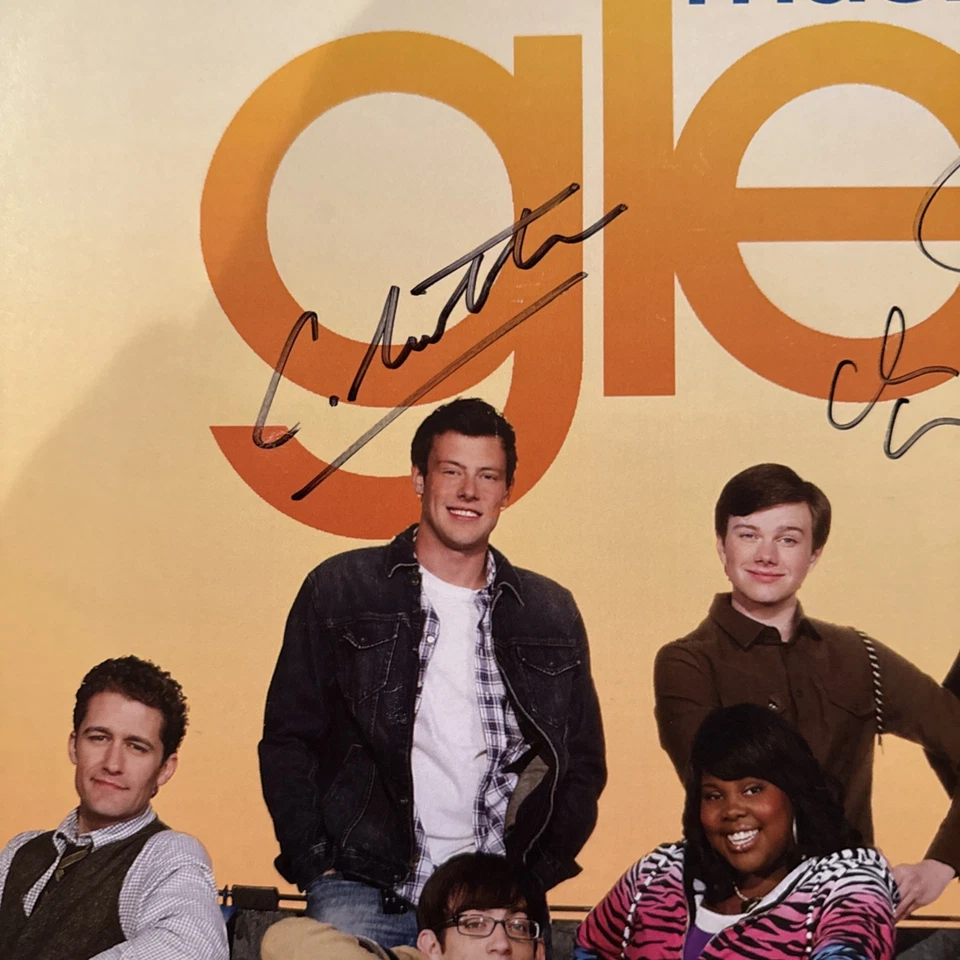 Хор промо плоский подписанный Кори Монтейт, Леа Мишель, Марк парусный спорт Эмбер Райли - Изображение 2 из 4