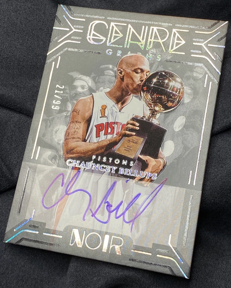 2024-25 Panini Noir CHAUNCEY BILLUPS /99 Genregraphs AUTO - On Card -Pistons HOF - Image 4 of 4