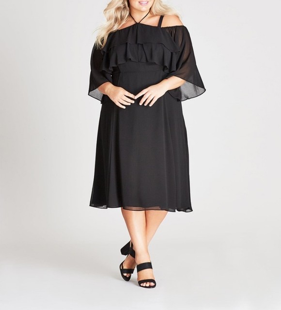 cold shoulder dress size 18