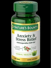 Nature's Bounty Anxiety & Stress Relief 50 Tablets