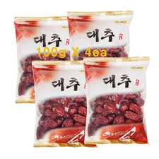 Dried Jujube Natural 100% Korean Red Dates 100g X4 packs Quality Individual pack