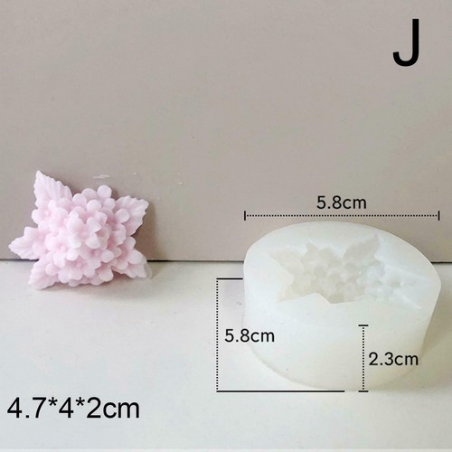 Flower Silicone Candle Mold Soap Wax Making Aromatherapy Crafts Decor Home KS98 - Picture 22 of 35