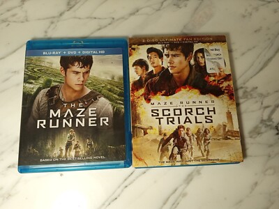Maze Runner And Maze Runner: Scorch Trials Blu Ray Great Condition 
