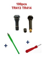 Kit 100 Ventile TR413 Und TR414 + Reifenventil + Ventileinsatz Entferner