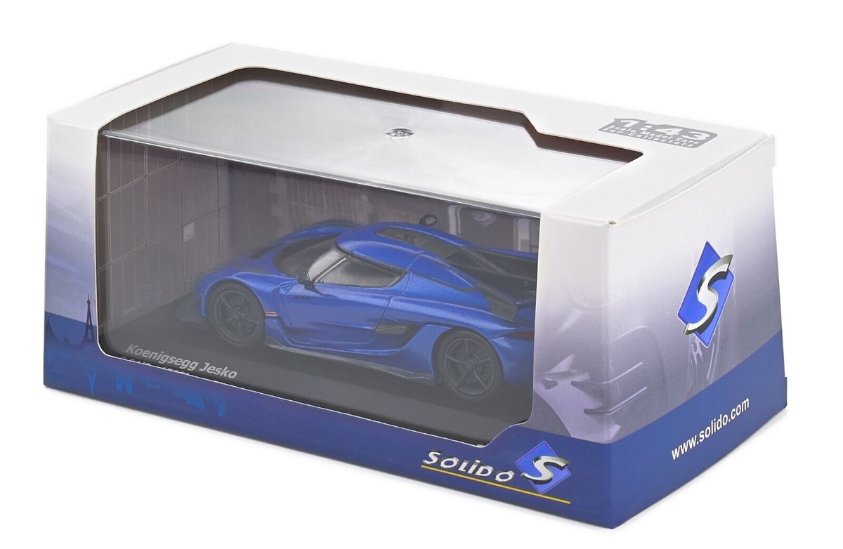 1/43 Koenigsegg Jesko 5.0 V8 2021 Imperial Blue Diecast Model by