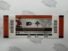 2009 James van Riemsdyk 1st NHL Goal Panthers Philadelphia Flyers Ticket 10/24