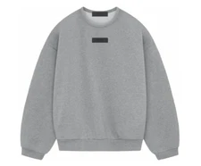 Essentials Crewneck Dark Heather Oatmeal Size S