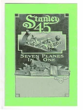 Stanley 45 Combination Plane Manual
