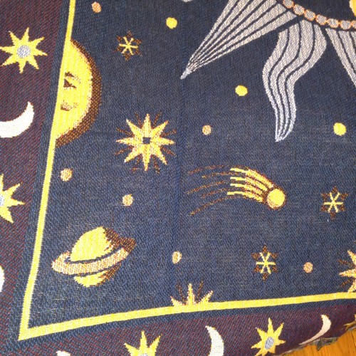 The Rug Barn American Classics Cotton Sun Face 65x53 Afghan Throw Blanket - Picture 5 of 7