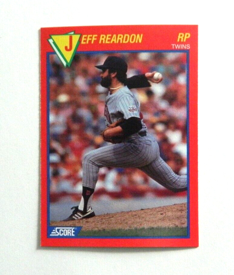 1989 SCORE MLB Jeff Reardon Superstar card#24.
