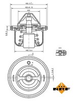 NRF 725127 Thermostat, KÜHlmittel FÜR Astra Fiat GEO Honda Hyundai Subaru Suzuki
