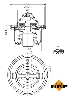NRF 725127 Thermostat, KÜHlmittel FÜR Astra Fiat GEO Honda Hyundai Subaru Suzuki-image