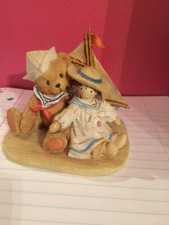 Enesco Cherished Teddies Zachary 950491 Yesterday's Memories... Sail Boat CT1 